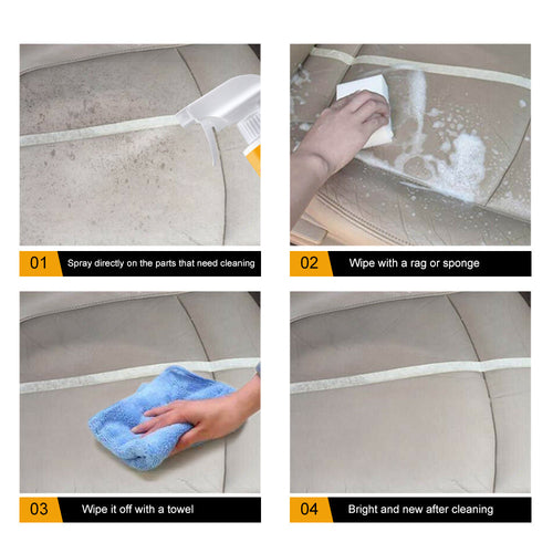 Multi-Purpose Foam Cleaner, Leather Seat Foam Head Cleaner Car