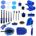 26Pcs Car Detailing Brush Kit Exterior Interior Car Cleaning Set Drill