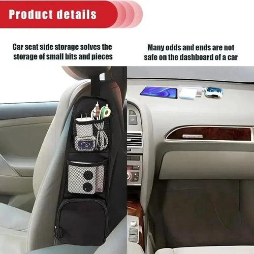 1pcs Car Seat Back Hanging Bag Oxford Cloth Waterproof Thermal Pressur